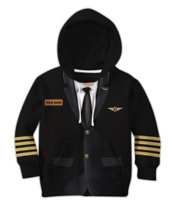 Gearhumans Kid Cosplay Pilot Custom Name T-Shirts Hoodies Apparel