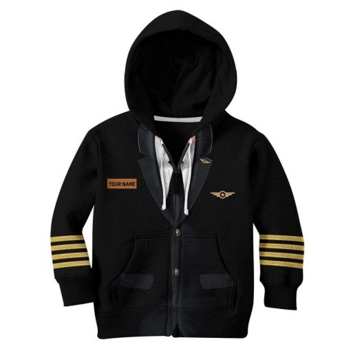 Gearhumans Kid Cosplay Pilot Custom Name T-Shirts Hoodies Apparel - Image 4