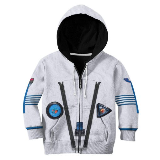 Kid Custom Astronaut Apparel HD-DT2181911K kid 3D apparel Kid Zip Hoodie S/6-8