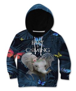 Kid Custom Baby Is Coming Apparel HD-AT2481915K Kid 3D Apparel Kid Hoodie S/6-8 