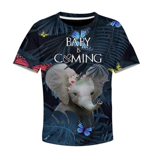 Kid Custom Baby Is Coming Apparel HD-AT2481915K Kid 3D Apparel Kid T-Shirt XS