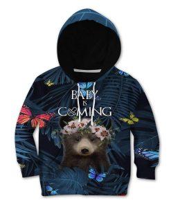 Kid Custom Baby Is Coming Apparel HD-AT2481916K Kid 3D Apparel Kid Hoodie S/6-8 