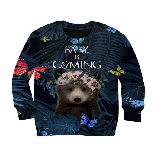 Kid Custom Baby Is Coming Apparel HD-AT2481916K Kid 3D Apparel Kid Sweatshirt S/6-8