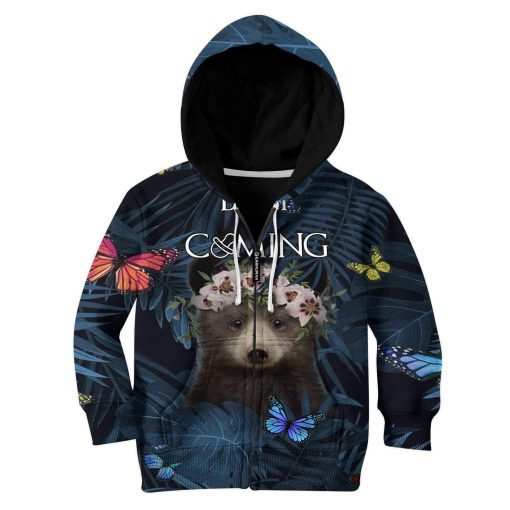 Kid Custom Baby Is Coming Apparel HD-AT2481916K Kid 3D Apparel Kid Zip Hoodie S/6-8