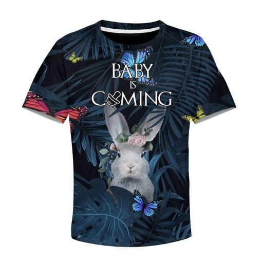 Kid Custom Baby Is Coming Apparel HD-AT3081901K Kid 3D Apparel Kid T-Shirt XS