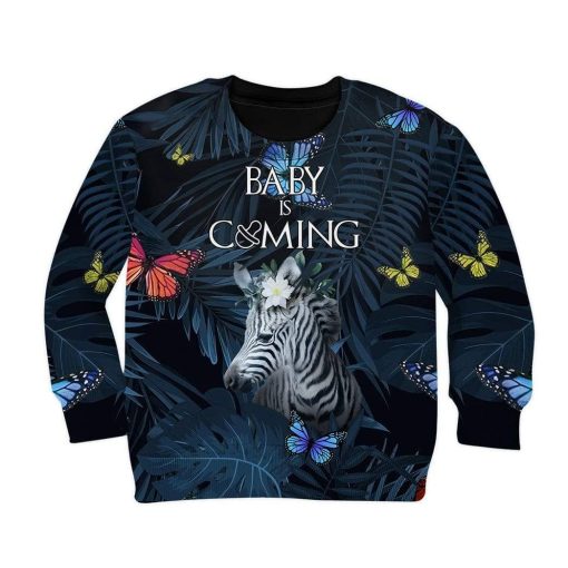 Kid Custom Baby Is Coming Apparel HD-AT3081902K Kid 3D Apparel Kid Sweatshirt S/6-8