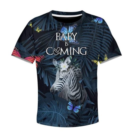Kid Custom Baby Is Coming Apparel HD-AT3081902K Kid 3D Apparel Kid T-Shirt XS
