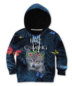 Kid Custom Baby Is Coming Apparel HD-AT3081903K Kid 3D Apparel Kid Hoodie S/6-8 