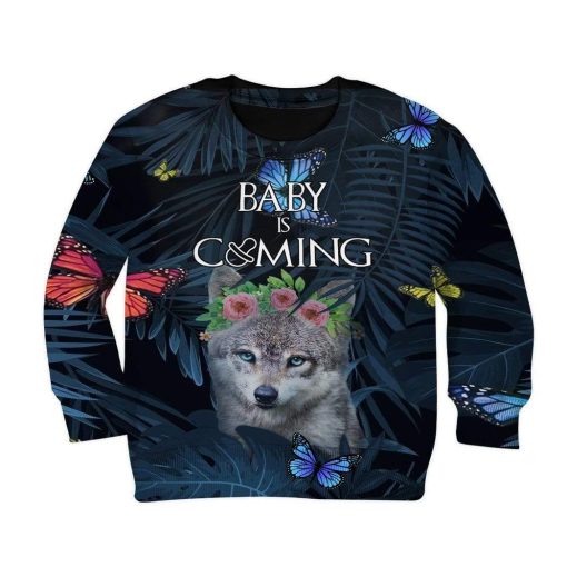 Kid Custom Baby Is Coming Apparel HD-AT3081903K Kid 3D Apparel Kid Sweatshirt S/6-8