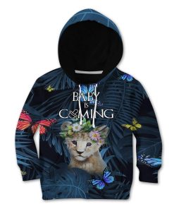 Kid Custom Baby Is Coming Apparel HD-AT3081904K Kid 3D Apparel Kid Hoodie S/6-8 