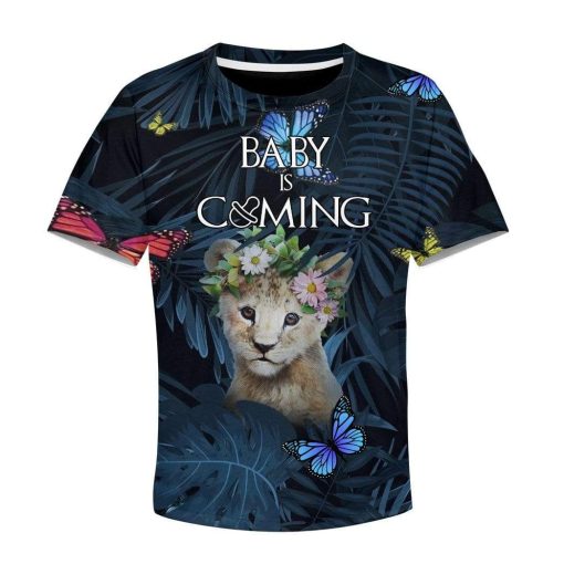 Kid Custom Baby Is Coming Apparel HD-AT3081904K Kid 3D Apparel Kid T-Shirt XS