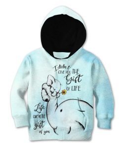 Kid Custom Elephant Apparel HD-GH2081902K kid 3D apparel Kid Hoodie S/6-8 