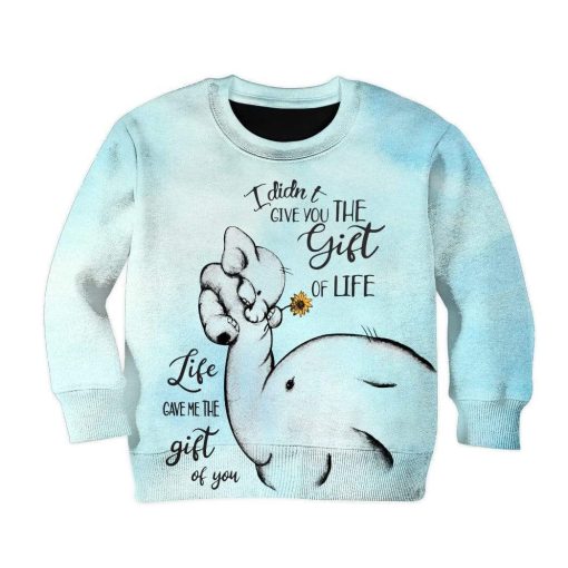 Kid Custom Elephant Apparel HD-GH2081902K kid 3D apparel Kid Sweatshirt S/6-8