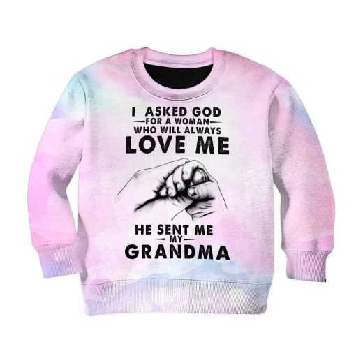Kid Custom Grandma Apparel HD-GH2081901K kid 3D apparel Kid Sweatshirt S/6-8