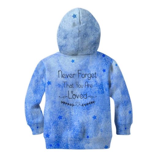 Kid Custom Hoodies T-shirt Cute Boy Elephant Never forget that you are loved HD-GH0281917K kid 3D apparel