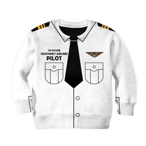Kid Custom Hoodies T-shirt I'm future Southwest Airlines pilot Apparel HD-GH20711K kid 3D apparel Kid Sweatshirt 2XS
