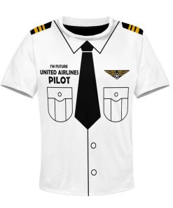 Kid Custom Hoodies T-shirt I'm future United Airlines pilot Apparel HD-GH20713K kid 3D apparel Kid T-Shirt 2T