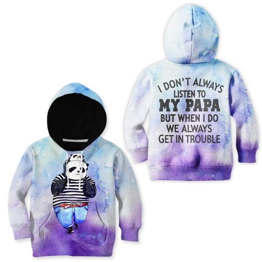 Kid Custom Hoodies T-shirt Listen To Papa HD-GH1681915K kid 3D apparel
