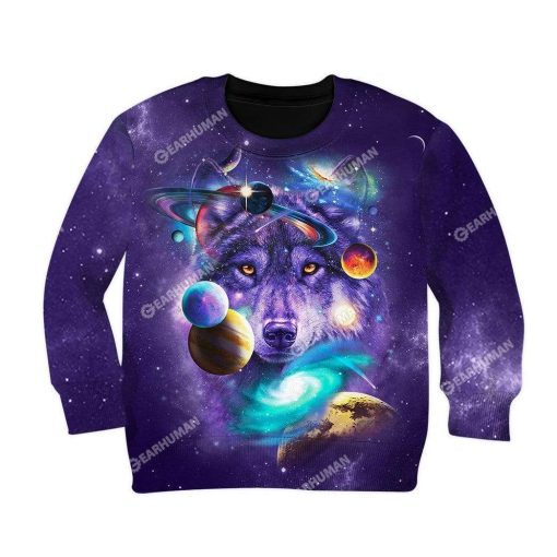 Kid Custom Wolf Apparel GH110401K Kid 3D Apparel Kid Sweatshirt 2XS/3-4
