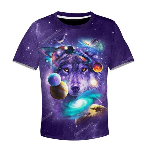 Kid Custom Wolf Apparel GH110401K Kid 3D Apparel Kid T-Shirt 3XS/2-3