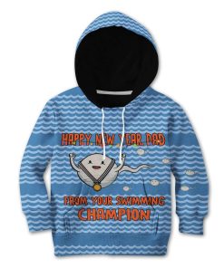 Kid Dad I Am Your Swimming Champion T-Shirts Hoodie Apparel AN-TA1112195 Kid 3D Apparel Kid Hoodie 2XS 