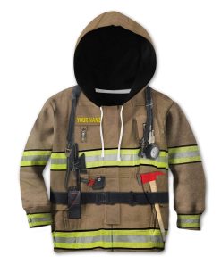 Gearhumans Kid Firefighter Custom Name T-Shirts Hoodies Apparel