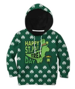 Kid Happy St Pattrex Day T-Shirts Hoodie Apparel HD-AT3101207 Kid 3D Apparel Kid Hoodie 2XS 