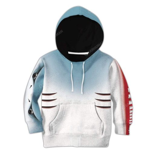 Kid Shark Hoodie T-Shirts Apparel HD-QM3011194 Kid 3D Apparel Kid Hoodie 2XS