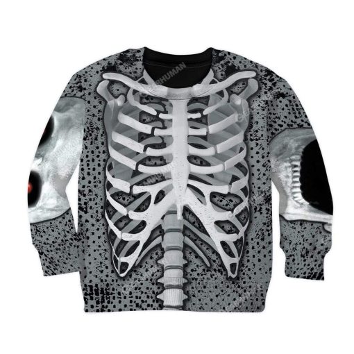 Kid Skeleton Hoodie TShirt Apparel SK-QM0312191 Kid 3D Apparel Kid Sweatshirt 2XS