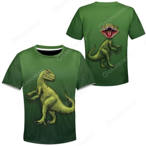 Kid Trex Dinosaur T-Shirts Hoodies Apparel HD-QM29111919 Kid 3D Apparel