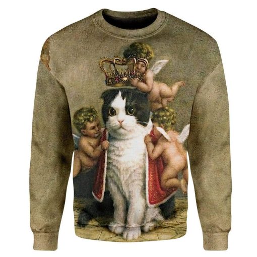 King Cat Custom T-Shirts Hoodies Apparel CT-AT1501203 3D Custom Fleece Hoodies Long Sleeve S
