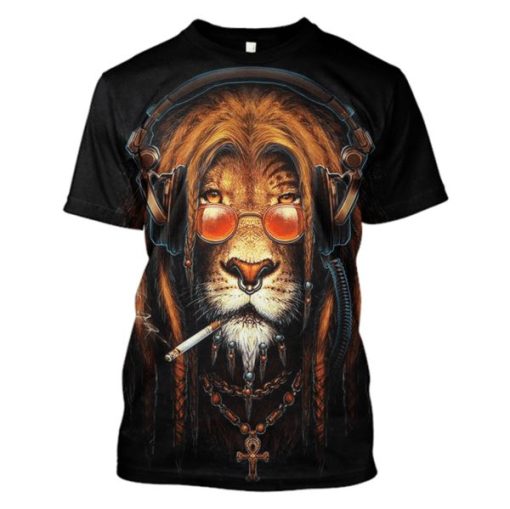 King Tiger glasses Hoodies - Tshir Apparel PET110165 3D Custom Fleece Hoodies T-Shirt S