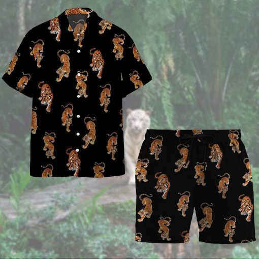 Gearhumans 3D Three Tigers Custom Hawaii Shirt - Image 12
