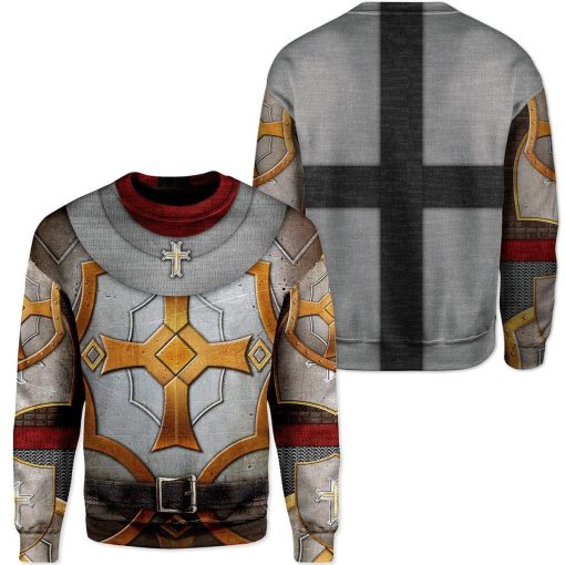 Knight Templar Custom T-shirt - Hoodies Apparel HD-GH20016 3D Custom Fleece Hoodies