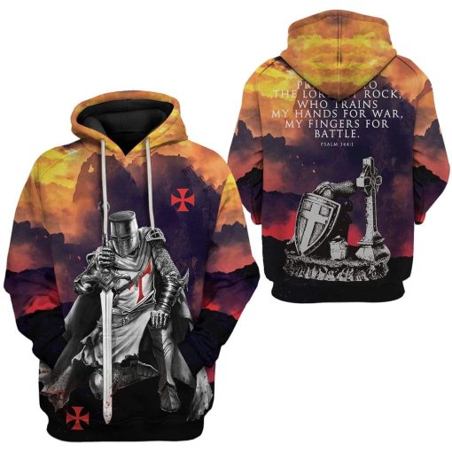 Knights Templar Custom T-Shirts Hoodies Apparel HD-DT2001201 3D Custom Fleece Hoodies