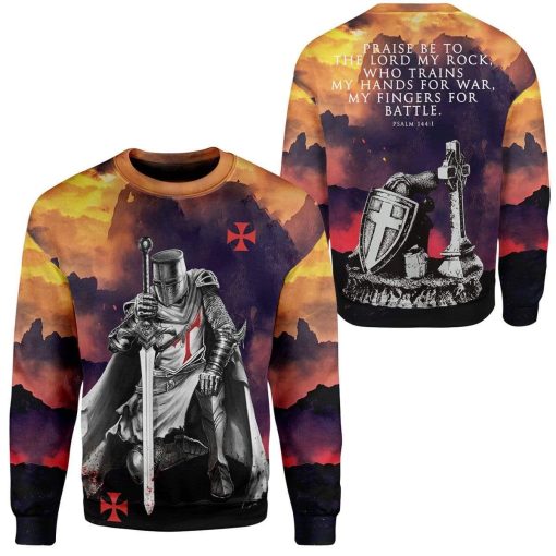 Knights Templar Custom T-Shirts Hoodies Apparel HD-DT2001201 3D Custom Fleece Hoodies