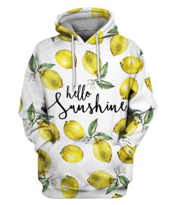 Lemons Hello Sunshine Custom T-shirt - Hoodies Apparel HD-JC110100 3D Custom Fleece Hoodies Hoodie S 