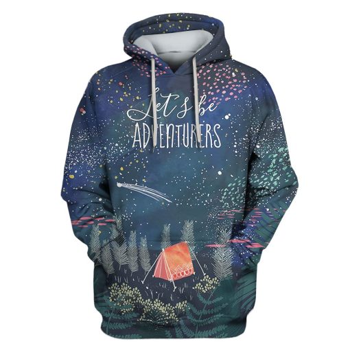 Let 's be adventurers Custom T-shirt - Hoodies Apparel HD-GH110637 3D Custom Fleece Hoodies Hoodie S