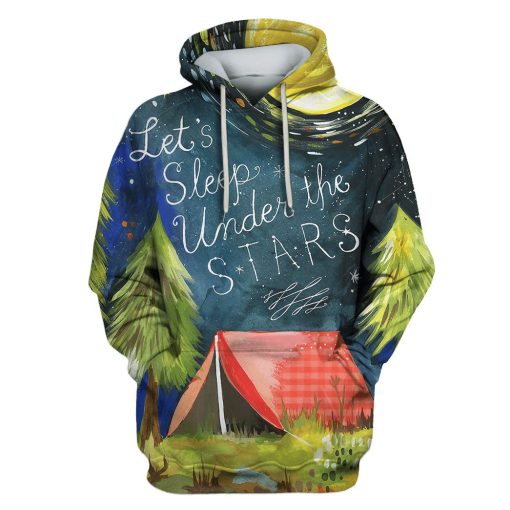 Let's sleep under the stars Custom T-shirt - Hoodies Apparel HD-GH110638 3D Custom Fleece Hoodies Hoodie S