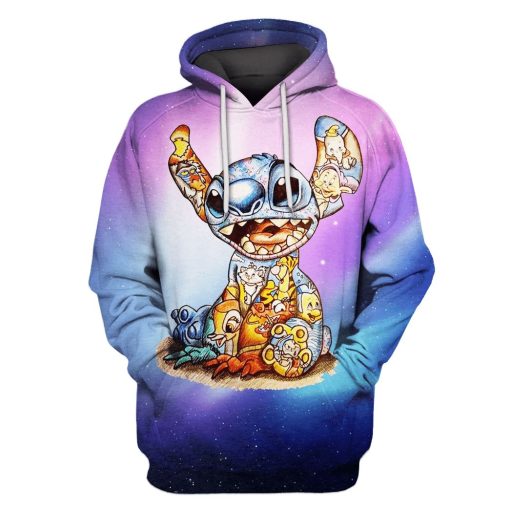 Lilo and Stitch Hoodies - T-Shirts Apparel MV110154 3D Custom Fleece Hoodies Hoodie S