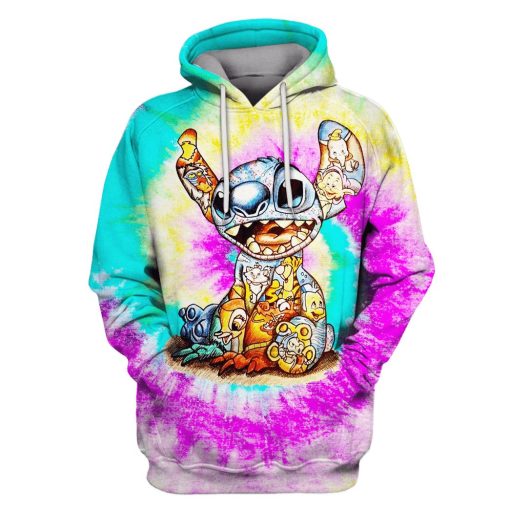 Lilo and Stitch Hoodies - T-Shirts Apparel MV110156 3D Custom Fleece Hoodies Hoodie S
