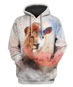 Lion Custom T-shirt - Hoodies Apparel HD-GH20207 3D Custom Fleece Hoodies Hoodie S 
