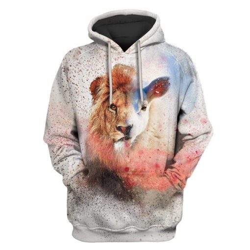 Lion Custom T-shirt - Hoodies Apparel HD-GH20207 3D Custom Fleece Hoodies Hoodie S