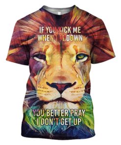 Lion Hoodies - T-Shirt Apparel WL110103 3D Custom Fleece Hoodies T-Shirt S