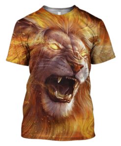 Lion Hoodies - T-Shirt Apparel WL110106 3D Custom Fleece Hoodies T-Shirt S