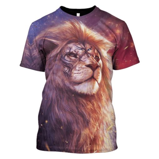 Lion Hoodies - T-Shirts Apparel PET110123 3D Custom Fleece Hoodies T-Shirt S