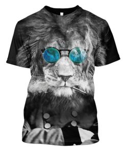 Lion Hoodies - T-Shirts Apparel PET110130 3D Custom Fleece Hoodies T-Shirt S