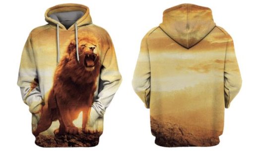 Lion Hoodies - T-Shirts Apparel PET110137 3D Custom Fleece Hoodies