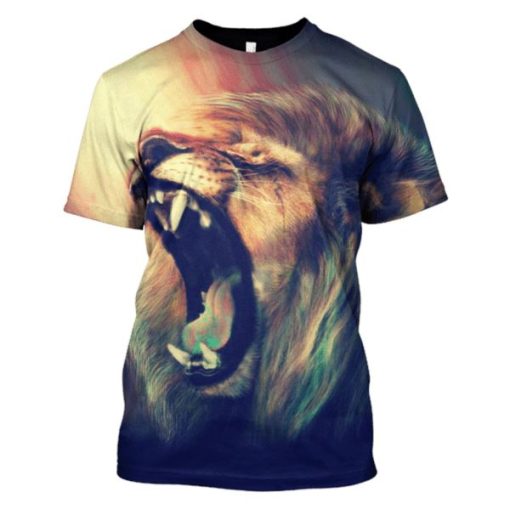 Lion Hoodies - T-Shirts Apparel PET110138 3D Custom Fleece Hoodies T-Shirt S