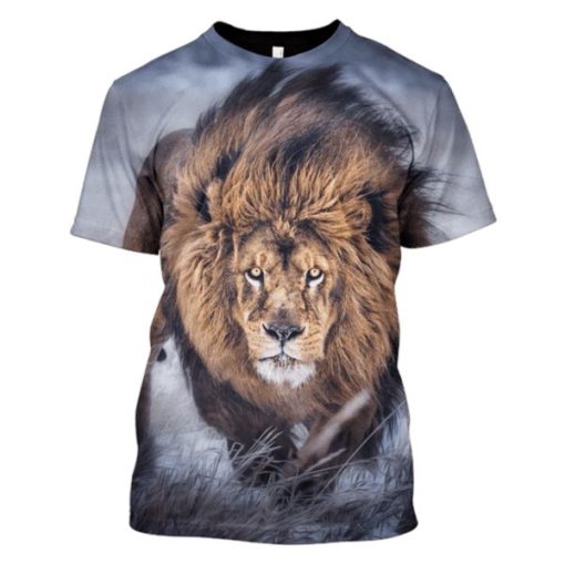 Lion Hoodies - T-Shirts Apparel PET110141 3D Custom Fleece Hoodies T-Shirt S